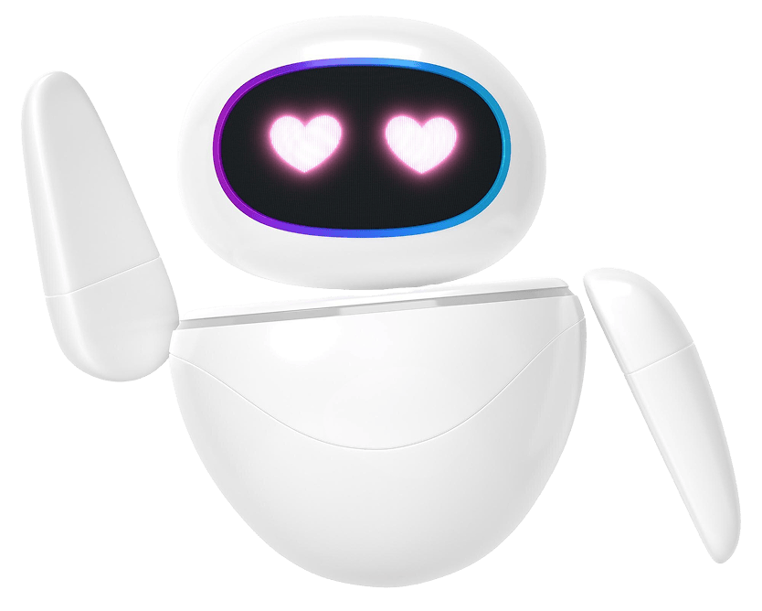 HeyUGC’s robot mascot, waving